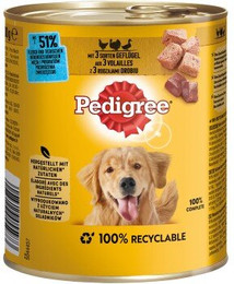 Produktbild von Pedigree Nassfutter Hund Adult Classic Geflügel - 12 x 800 g