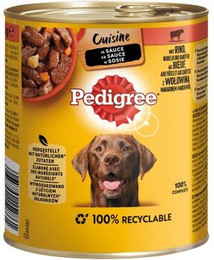 Produktbild von Pedigree Nassfutter Hund Adult Cuisine Rind - 12 x 800 g