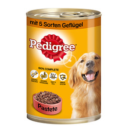 Produktbild von Pedigree Pastete mit 3 Sorten Geflügel - 12 x 400 g