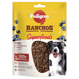 Produktbild von Pedigree Ranchos Superfoods mit Rindfleisch, Blaubeeren und Vollkorn - 7 x 70 g