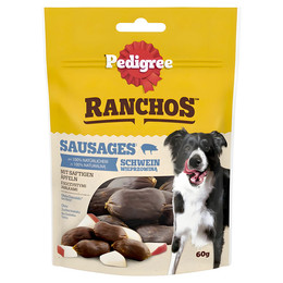 Produktbild von Pedigree Ranchos Würstchen Schwein & Apfel - 7 x 60 g