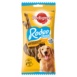 Produktbild von PEDIGREE Rodeo Duos Huhn & Bacon Hundesnack - 10 x 7 Stk.