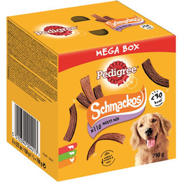 Produktbild von Pedigree Schmackos Hundesnacks Mixbox mit Rind, Lamm und Geflügel - 110 x 790 g