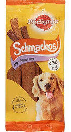 Produktbild von Pedigree Schmackos Leckerbissen für Hunde mit Rindfleisch - 30 x 36 g