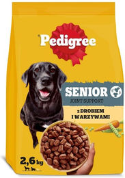 Produktbild von PEDIGREE Senior Trockenfutter mit Geflügel und Gemüse für ältere Hunde 2,6 kg
