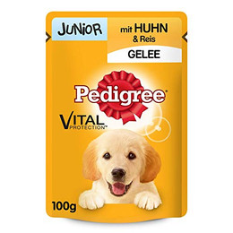 Produktbild von PEDIGREE Vital Protection Junior Nassfutter mit Huhn und Reis in Gelee - 24 x 100 g