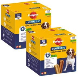 Produktbild von Pedigree Zahnpflege Dentastix für mittelgroße Hunde - 2 x 56 Stk.