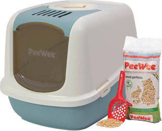 PeeWee EcoDome Katzentoilette Starter-Paket - Anthrazit/Grau – Bild 1 von 5