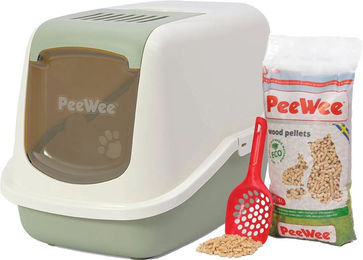 PeeWee EcoHus Katzenklo Starter-Paket - Schwarz/Anthrazit – Bild 1 von 5