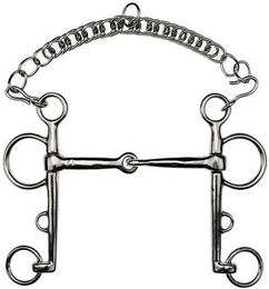 Produktbild von Pelham für gebrochenes Pferd Stahl vernickelt Feeling