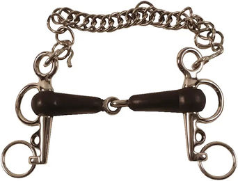 Produktbild von Pelham für Pferde mit Gummiüberzug und kurzen Backen Umbria Equitazione