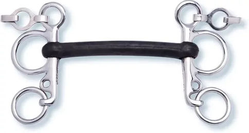 Produktbild von Pelham Gebiss für Pferd aus Gummi unnachgiebig Stübben