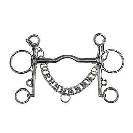 Pelham Maulkorb cambridge aus Edelstahl für Pferde Weatherbeeta Korsteel – Bild 1 von 2