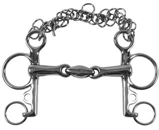 Produktbild von Pelham mit kurzem Side-Swing und doppelter Gelenkbewegung für Pferde Umbria Equitazione