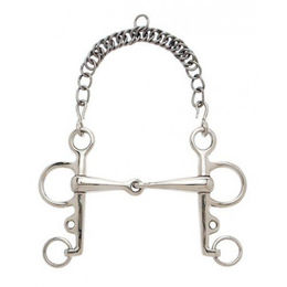 Produktbild von Pelham-Trense für Pferde mit mittlerem, gebrochenem Mundstück Sefton