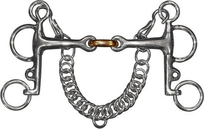 Produktbild von Pelhamgebiss doppelt gebrochene kurze Schenkel für Pferde Privilège Equitation