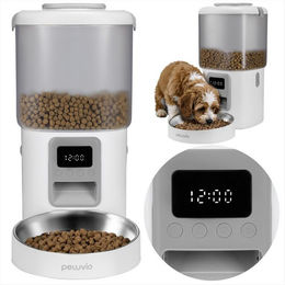Peluvio Hunde-Futterautomat CRISPY DOG, 4,5L Vorrat / LCD-Display / Bedienfeld / Batterienotbetrieb – Bild 1 von 5