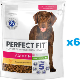 Produktbild von PERFECT FIT Adult 1+ Trockenfutter mit Huhn für große Hunde - 6 x 825 g