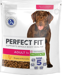 Produktbild von PERFECT FIT Adult 1+ Trockenvollnahrung mit Huhn für adulte Hunde großer Rassen - 825 g