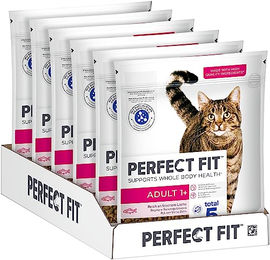 PERFECT FIT Adult Trockenfutter für Katzen mit Lachs - 6 x 750 g – Bild 1 von 9