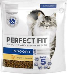 Produktbild von PERFECT FIT Indoor 1+ Trockenfutter für Wohnungskatzen reich an Huhn - 3 x 750 g