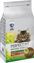 Produktbild von Perfect Fit Natural Vitality Adult 1+ mit Rind und Huhn Katzenfutter - 6 kg