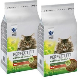 Produktbild von Perfect Fit Natural Vitality Rind mit Huhn Katzentrockenfutter - 2 x 6 kg