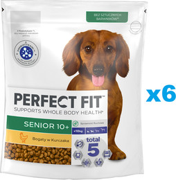 Produktbild von PERFECT FIT Senior 10+ Trockenfutter mit Huhn für kleine Rassen - 6 x 825 g