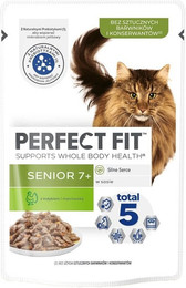 Produktbild von Perfect Fit Senior 7+ Nassfutter mit Truthahn und Karotten - 12 x 85 g