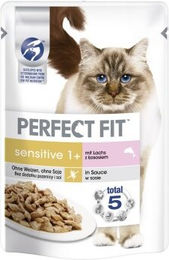 Perfect Fit Sensitive 1+ Nassfutter Lachs - 12 x 85 g – Bild 1 von 3