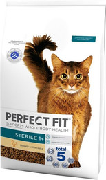 Produktbild von Perfect Fit Sterile 1+ Trockenfutter mit Huhn für sterilisierte Katzen - 7 kg