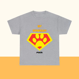 Produktbild von Personalisiertes Ultra Baumwolle T-Shirt MY SUPERDOG