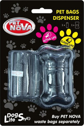 Produktbild von PET NOVA Kotbeutelspender mit 20 Kotbeuteln Schwarz