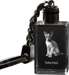 Produktbild von Peterbald - Kristallanhänger mit Katzenfoto, beleuchteter Anhänger, einzigartiges Geschenk der Marke Art-Dog transparent