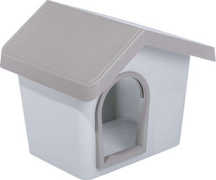 Produktbild von PETGARD Hunde- und Katzenhaus aus Kunststoff Beige-Grau