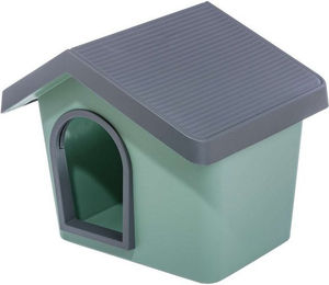 Produktbild von PETGARD Hunde- und Katzenhaus aus Kunststoff Schwarz-Grün