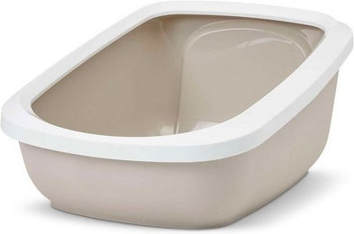 Produktbild von PETGARD Katzentoilette ASEO Jumbo mit Rand weiß-beige