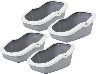 Produktbild von PETGARD Katzentoilette ASEO mit Rand grau-weiß