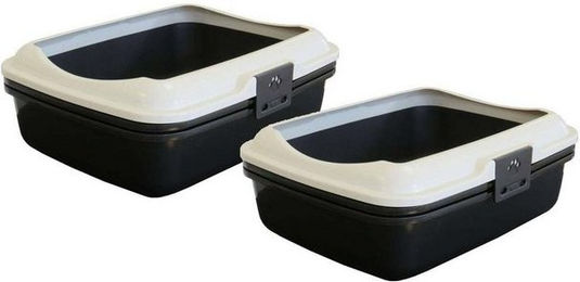 Produktbild von PETGARD Katzentoilette Denver mit Siebeinsatz 2er Set