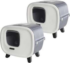 Produktbild von PETGARD Katzentoilette Designer-Retro mit Schwingklappe und Filter