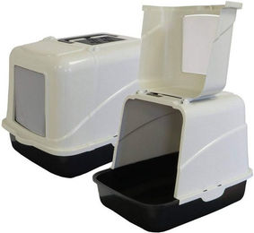 Produktbild von PETGARD Katzentoilette EMILIO mit großer Klappe, Filter und Streulöffel