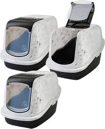 Produktbild von PETGARD Katzentoilette Haubentoilette in Marmor-Optik