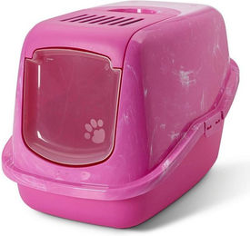 Produktbild von PETGARD Katzentoilette Haubentoilette NESTOR pink-marmor