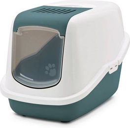 Produktbild von PETGARD Katzentoilette Haubentoilette NESTOR weiss-dunkelgrün
