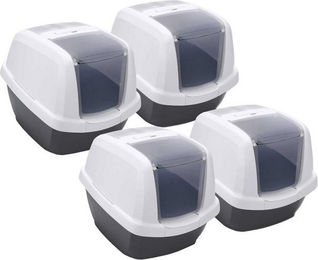 Produktbild von PETGARD Katzentoilette Haubentoilette weiß-schwarz