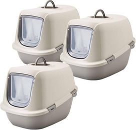 Produktbild von PETGARD Katzentoilette Leo Happy Planet 3er Sparpack Recycling