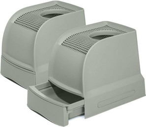 Produktbild von PETGARD Katzentoilette mit ausziehbarer Schublade und Einstieg von oben Grün