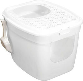 Produktbild von PETGARD Katzentoilette mit Einstieg vorne und oben Weiß