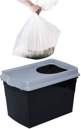 Produktbild von PETGARD Katzentoilette mit obenliegendem Einstieg und 12 Beuteln