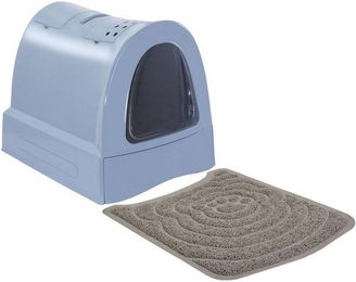 Produktbild von PETGARD Katzentoilette mit Schublade und Vorlegematte blau - 1 Stk.